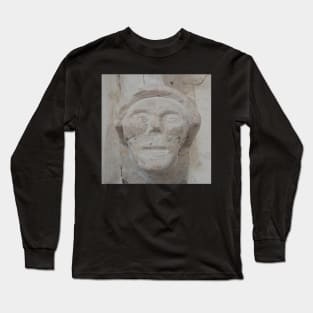 Medieval Stone Face Long Sleeve T-Shirt